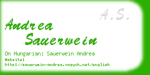 andrea sauerwein business card